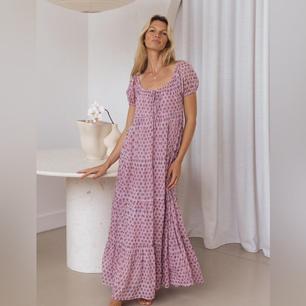 Daughters of India Sita Maxi Dress in Violet